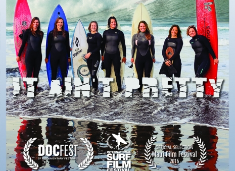 A film about women who surf in wetsuits
